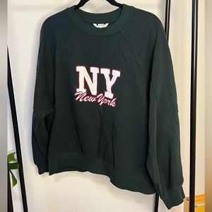 Green NY crewneck